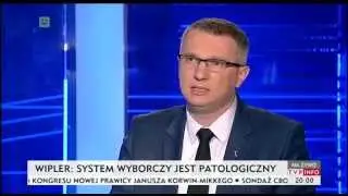 Wipler: polski system polityczny jest patologiczny (Dziś wieczorem TVP Info, 15.05.2014)
