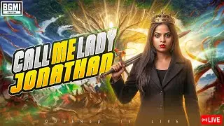 🛑 ROAD TO CONQUEROR TOP 20 RANK 💛| CALL ME LADY  | @JONATHANGAMINGYT | #bgmilive #shortslive #tdm1v1