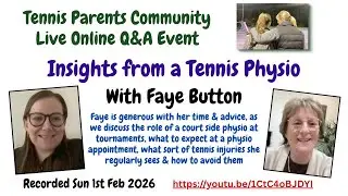 Insights from a Tennis Physio
