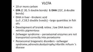 VLCFA ,MUFA ,PUFA