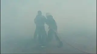 fire fighting training at civil defense school karachi #firefighters #fireman