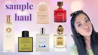 massive perfume sample haul | on the hunt for my perfect niche vanilla 🕵🏻&zwj;♀️🍦🍨