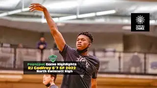 RJ Godfrey has the best feet in the business!. Game highlights during Playing For A Change showcase.