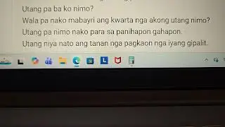 Learn Bisaya Cebuano #267:  I owe him 5000; Utang ko niya og 5000.