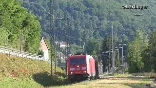 DB 185 255-7 mit einem mini GZ in Saarbr&uuml;cken Scheidt
