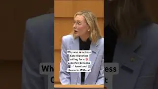 🇺🇳 UN Refugees Goodwill Ambassador 💃 Cate Blanchett called for a 🚨 ceasefire in 🇵🇸 Gaza