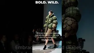 Avant-Garde Fashion Coat That Looks Like Future Armor of Style | Shorts #fashion #avantgarde