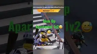 Akm op 1v2 🔥😎 Apartment gameplay