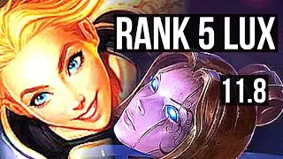LUX vs ORIANNA (MID) | 6/1/17, Rank 5 Lux, 800+ games, 800K mastery, Rank 29 | BR Challenger | v11.8