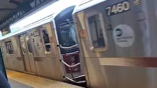 R188 7 Train leaving 74th St Broadway