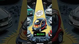 World&rsquo;s cheapest car ever😱😵.#science #facts #car #shorts #tata #nano