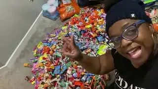 Making Halloween Candy Bags!!!!!!! Small Sam's Haul!