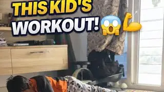 No excuses&hellip; even kids are working out 😳💪  Watch till the end 😂