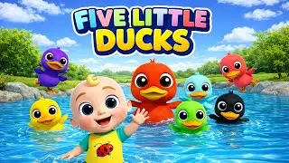 📌 Five Little Ducks 🦆🎵 | Cute Babies Learn Counting Fun 🧸 | Baby Bubbles