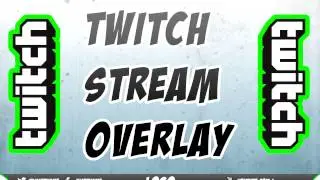 Twitch TV Stream Overlay Template // #1 // [FREE DOWNLOAD] [PSD]