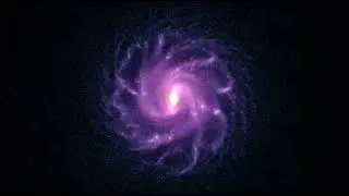 Outrun/Synthwave Galaxy Spiral Arm Formation | SpaceSim