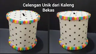 DIY Cara Membuat Celengan dari Kaleng Bekas dan Hiasan Origami | Kerajinan Tangan | Craft