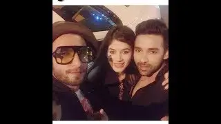Bandagi karla and BF Puneesh sharma take selfie with Ranveer singh