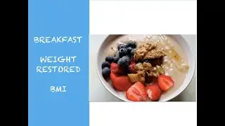 ANOREXIA RECOVERY 1 MONTH ON &mdash; WEIGHT RESTORED AND BMI TALK