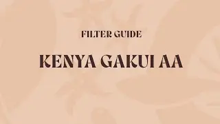 Kenya Gakui AA Filter