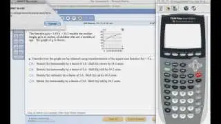 Average rate of change for a graph with transformations