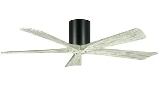 52 inch 5 solid wood blades hugger ceiling fan DC motor remote control