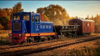 Путешествие во времени! Ретро-поезд с тепловозом ТУ4-1387