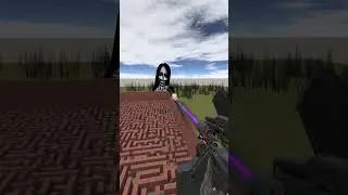 Destroying Kuchisake Onna in Big Maze Nextbot Gmod