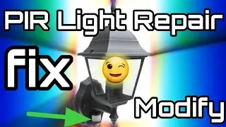 PIR motion security light repair and modify