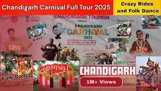 Chandigarh Carnival 2025 Full Tour | Most Crowded Carnival in India | Crazy Rides, Food & Night View