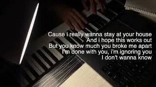 Rosa Walton & Hallie Coggins - I Really Want To Stay At Your House | Piano Only Lower Key