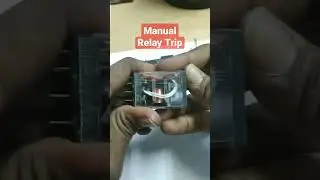 Relay Trip Manually || NO to NC Contact Change #shorts #trending #today #viral #relay #relays