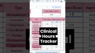 Easily Track your Clinical Hours for School with this Spreadsheet Template, Residency Hours Log