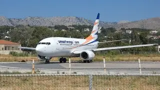 SmartWings 737-700 (No winglets) takeoff from Chios Island National Airport | June 25, 2024