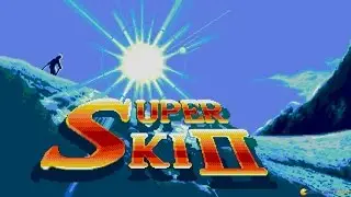 Super Ski 2 gameplay (PC Game, 1992)