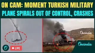 Turkey Military Plane Crash LIVE | Horrifying Moment Plane BURSTS Into Flames Mid-Air, CRASHES