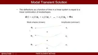 Finite Element Methods: Lecture 15B - Modal Transient Analysis