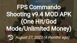 FPS Commando Shooting v9.4 MOD APK (One Hit/God Mode/Unlimited Money)