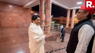 NOW: Akhilesh Yadav At Mayawati's Residence For Strategy Meeting After Exit Polls | #ArnabOnMay23