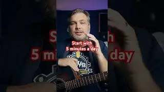 EASY Guitar Tips for OLDER beginners - start with 5 minutes a day. #guitar #guitarlesson #guitartips