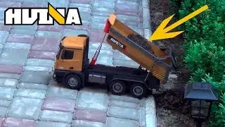 Самосвал Huina 1573 10 каналов радиоуправления - огромная игрушка