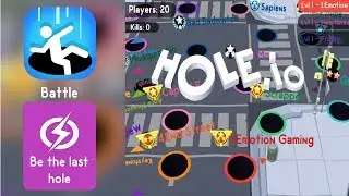 Hole.io Gameplay - Be The Last Hole - New Battle Mode
