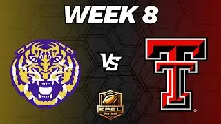 EPSL Football: College Program: LSU Tigers vs Texas Tech Red Raiders - Week 8