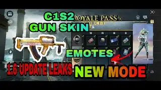 C1S2 GUNSKIN | BGMI M3 LEAKS | M3 ROYAL PASS LEAKS | 1.6 UPDATE LEAKS