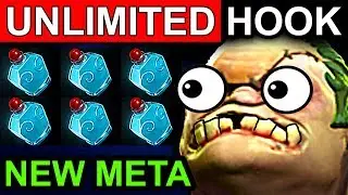 UNLIMITED HOOK PUDGE - DOTA 2 PATCH 7.06 NEW META PRO GAMEPLAY