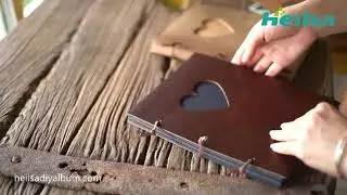 Genuine Leather Scrapbook Album | Love Album | Anniversary Gift | Personalized Wedding Guestbook