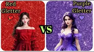 𝐑𝐞𝐝 𝐆𝐥𝐢𝐭𝐭𝐞𝐫 ❤️ 🆚 𝐏𝐮𝐫𝐩𝐥𝐞 𝐆𝐥𝐢𝐭𝐭𝐞𝐫 💜 #viralvideo #trending #tiktok #fashionstyles #choose