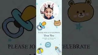 Online Kids Birthday Invitation Video | Digital Birthday Invitation Video | DI-2022
