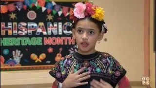 Students bring Hispanic history to life with living wax museum at Vista Lakes Elementary