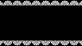 Oriental Ornamental Pattern Animation - White Overlay on Black Screen